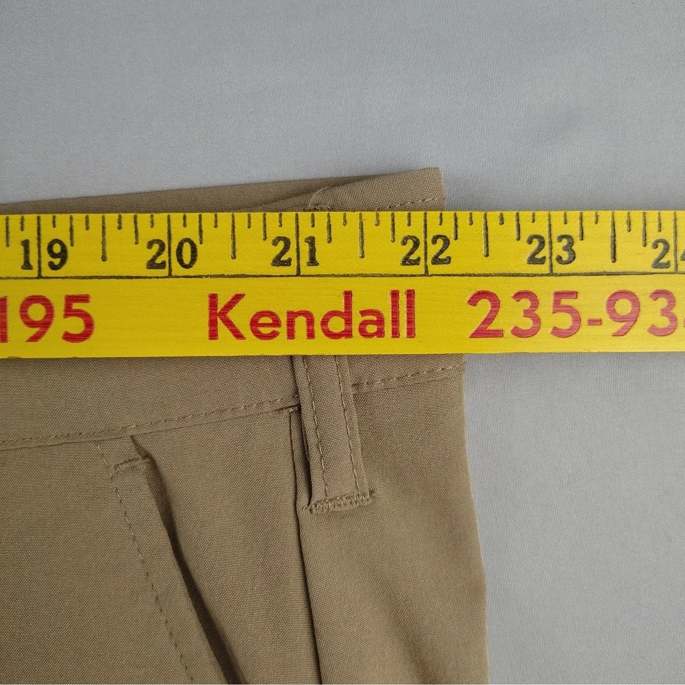Birdie Bound Men's Golf Shorts 44 Khaki Stretch Performance Flat Front Casual